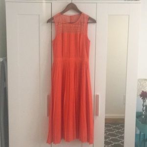 Coral midi dress from ModCloth